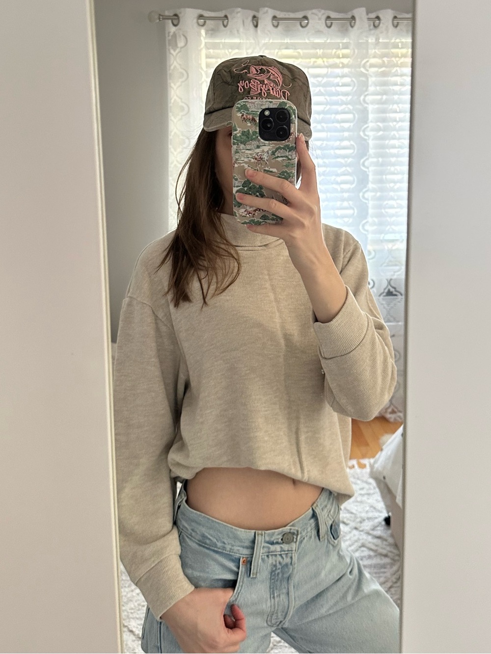 Uniqlo Soft Knitted Fleece Ribbed Long Sleeve Top